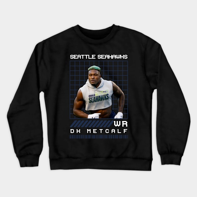 DK METCALF - WR - SEATTLE SEAHAWKS Crewneck Sweatshirt by Mudahan Muncul 2022